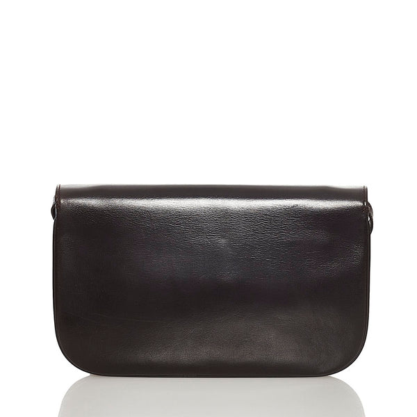 バリー 斜め掛け ショルダーバッグ クラッチバッグ 2WAY ブラウン レザー レディース BALLY 【中古】