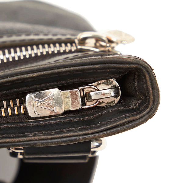 ルイ ヴィトン ダミエ グラフィット トマス 斜め掛け ショルダーバッグ N58028 ブラック グレー PVC レザー メンズ LOUIS VUITTON 【中古】