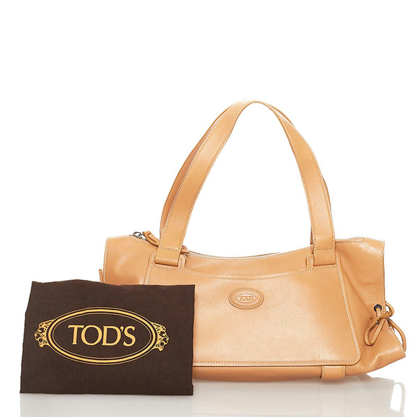 トッズ ハンドバッグ キャメル レザー レディース TOD’S 【中古】