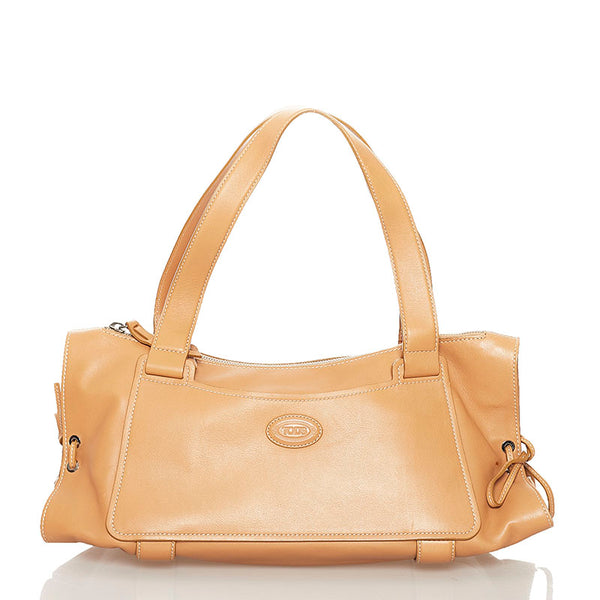 トッズ ハンドバッグ キャメル レザー レディース TOD’S 【中古】