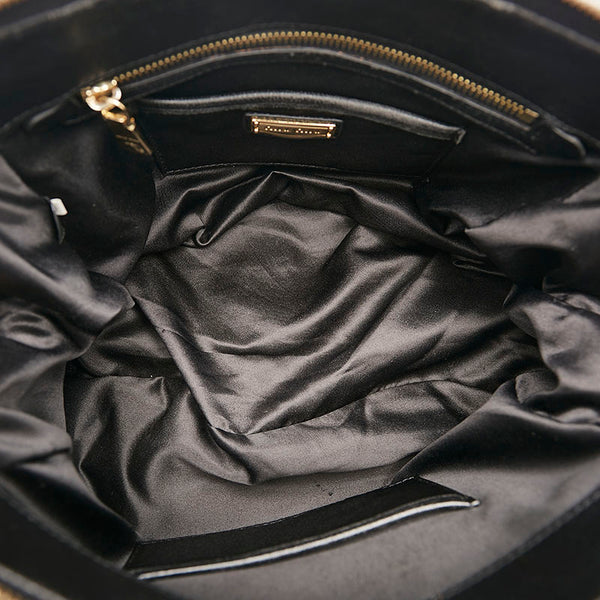 ミュウミュウ マテラッセ ハンドバッグ ブラック レザー レディース MIUMIU 【中古】