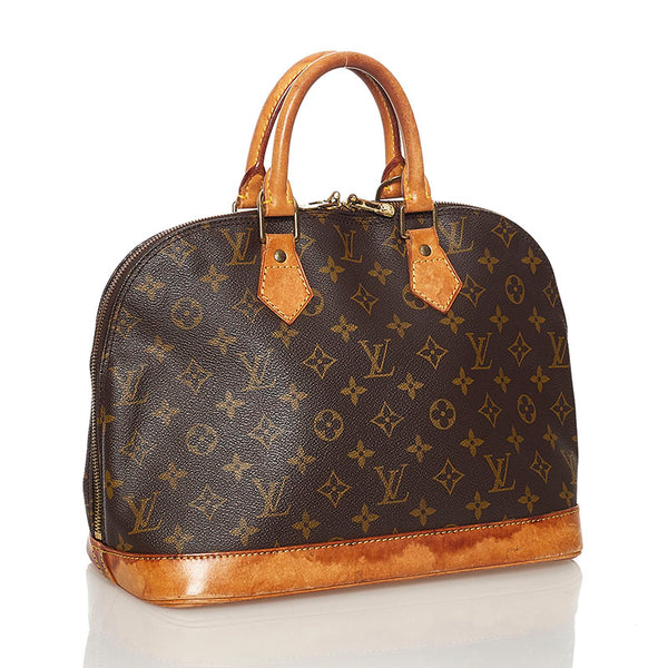 ルイ ヴィトン モノグラム アルマ ハンドバッグ M51130 ブラウン PVC レザー レディース LOUIS VUITTON 【中古】
