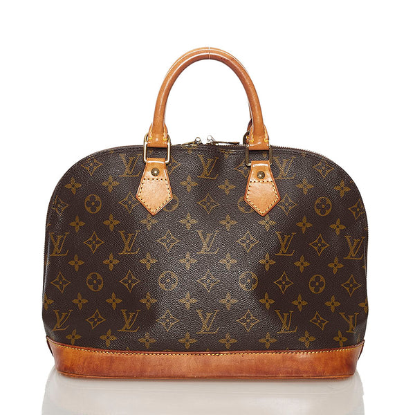 ルイ ヴィトン モノグラム アルマ ハンドバッグ M51130 ブラウン PVC レザー レディース LOUIS VUITTON 【中古】