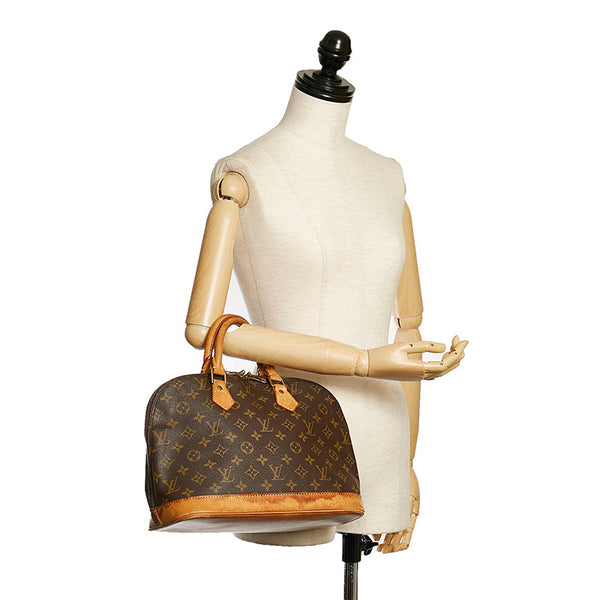 ルイ ヴィトン モノグラム アルマ ハンドバッグ M51130 ブラウン PVC レザー レディース LOUIS VUITTON 【中古】