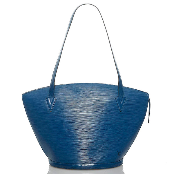 ルイ ヴィトン エピ サンジャック ショッピング ハンドバッグ トートバッグ M52265 トレドブルー レザー レディース LOUIS VUITTON 【中古】