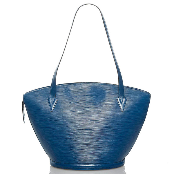 ルイ ヴィトン エピ サンジャック ショッピング ハンドバッグ トートバッグ M52265 トレドブルー レザー レディース LOUIS VUITTON 【中古】