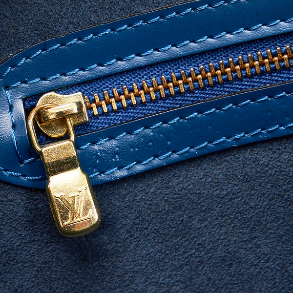 ルイ ヴィトン エピ サンジャック ショッピング ハンドバッグ トートバッグ M52265 トレドブルー レザー レディース LOUIS VUITTON 【中古】