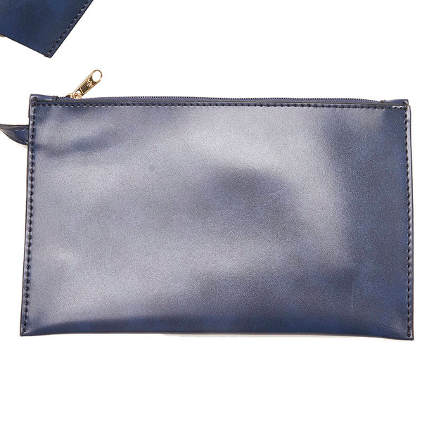 アルマーニエクスチェンジ ハンドバッグ 斜め掛けショルダーバッグ 2WAY ネイビー レザー レディース ARMANI EXCHANGE 【中古】