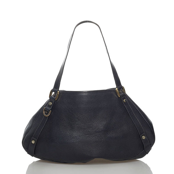 グッチ アビー ハンドバッグ 130736 ブラック レザー レディース GUCCI 【中古】