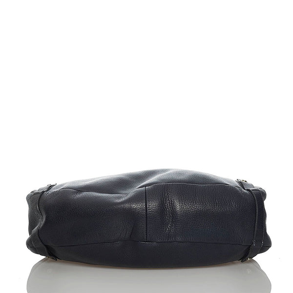 グッチ アビー ハンドバッグ 130736 ブラック レザー レディース GUCCI 【中古】