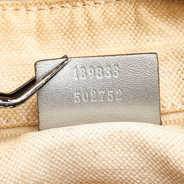 グッチ グッチシマ アビー ワンショルダーバッグ 189833 シルバー レザー レディース GUCCI 【中古】