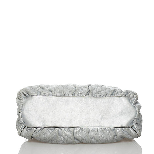 グッチ グッチシマ アビー ワンショルダーバッグ 189833 シルバー レザー レディース GUCCI 【中古】