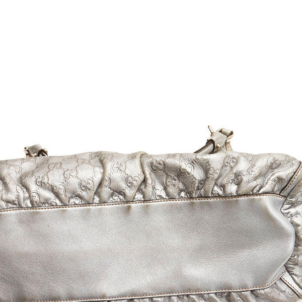 グッチ グッチシマ アビー ワンショルダーバッグ 189833 シルバー レザー レディース GUCCI 【中古】