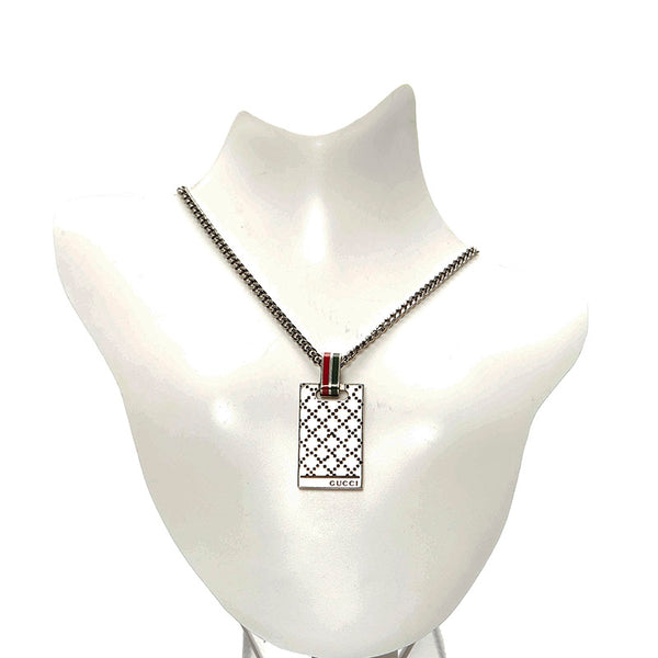 グッチ シェリー ディアマンテ ネックレス 310481 SV925 シルバー ユニセックス GUCCI 【中古】