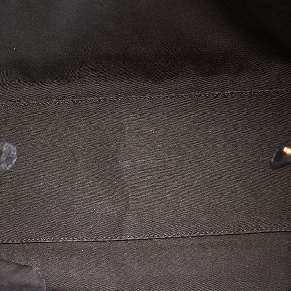 グッチ GGキャンバス プリンシー リボン ショルダーバッグ トートバッグ 163805 ブラック キャンバス レザー レディース GUCCI 【中古】