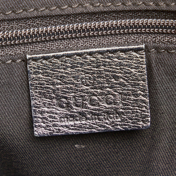 グッチ GGキャンバス プリンシー リボン ショルダーバッグ トートバッグ 163805 ブラック キャンバス レザー レディース GUCCI 【中古】