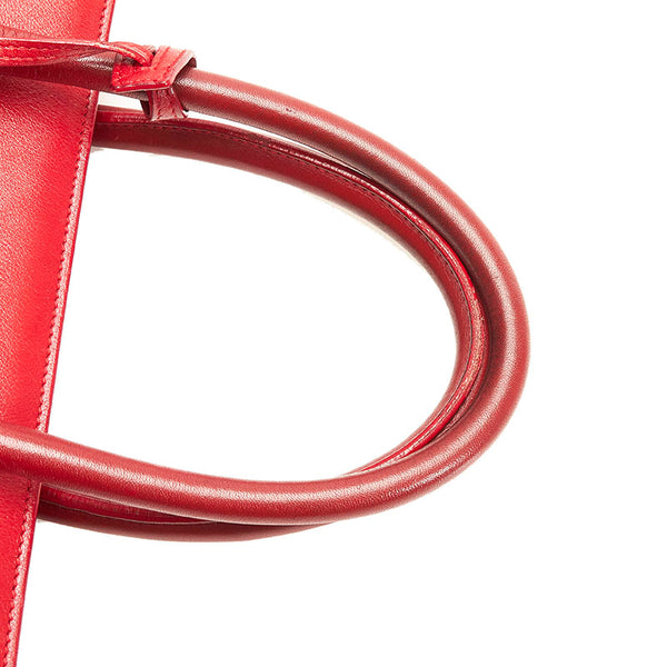 サンローラン サックドジュール ハンドバッグ 324823 レッド レザー レディース SAINT LAURENT 【中古】