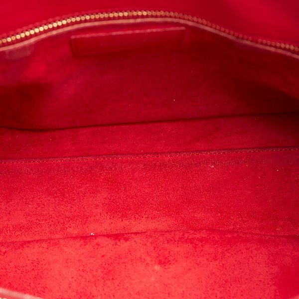 サンローラン サックドジュール ハンドバッグ 324823 レッド レザー レディース SAINT LAURENT 【中古】