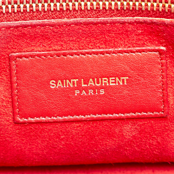 サンローラン サックドジュール ハンドバッグ 324823 レッド レザー レディース SAINT LAURENT 【中古】