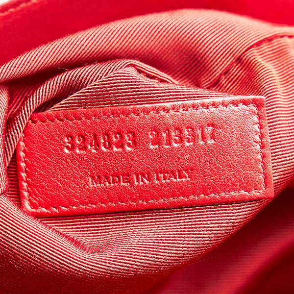 サンローラン サックドジュール ハンドバッグ 324823 レッド レザー レディース SAINT LAURENT 【中古】