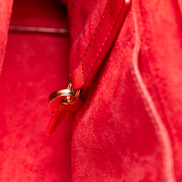 サンローラン サックドジュール ハンドバッグ 324823 レッド レザー レディース SAINT LAURENT 【中古】