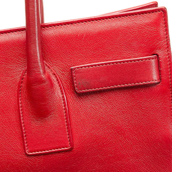サンローラン サックドジュール ハンドバッグ 324823 レッド レザー レディース SAINT LAURENT 【中古】