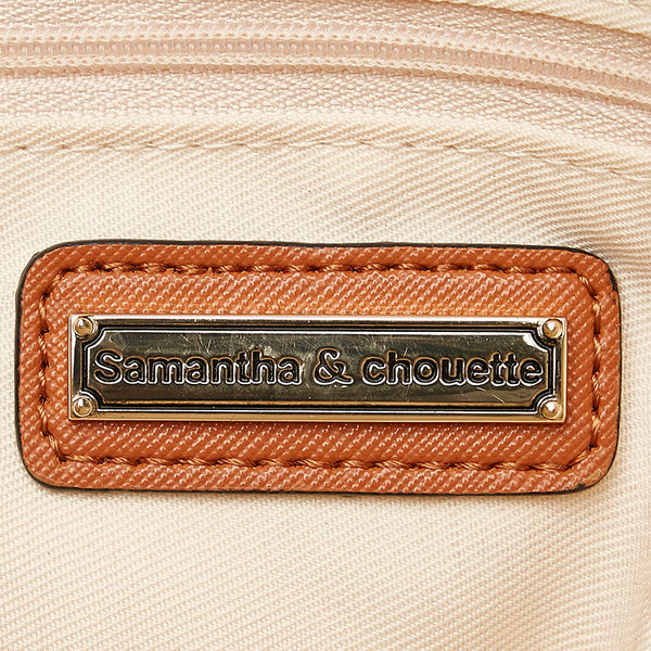 サマンサタバサ トートバッグ ベージュ ホワイト レザー レディース Samantha Thavasa 【中古】