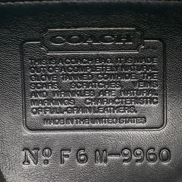コーチ オールドコーチ リュック バックパック 9960 ブラック レザー レディース COACH 【中古】