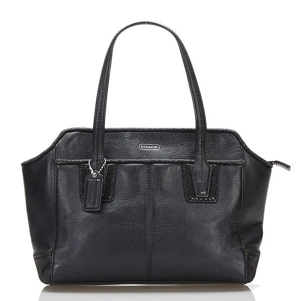 コーチ ハンドバッグ ショルダーバッグ 2WAY F27661 ブラック レザー レディース COACH 【中古】