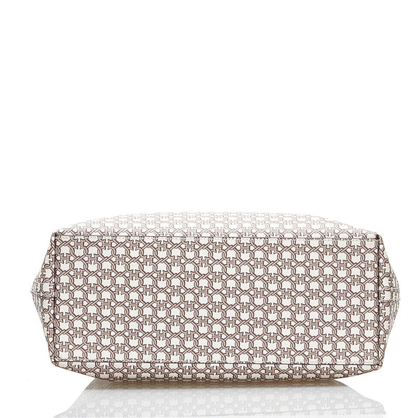 ケイトスペード スペード柄 ハンドバッグ ショルダーバッグ 2WAY ベージュ アイボリー PVC レザー レディース Kate Spade 【中古】