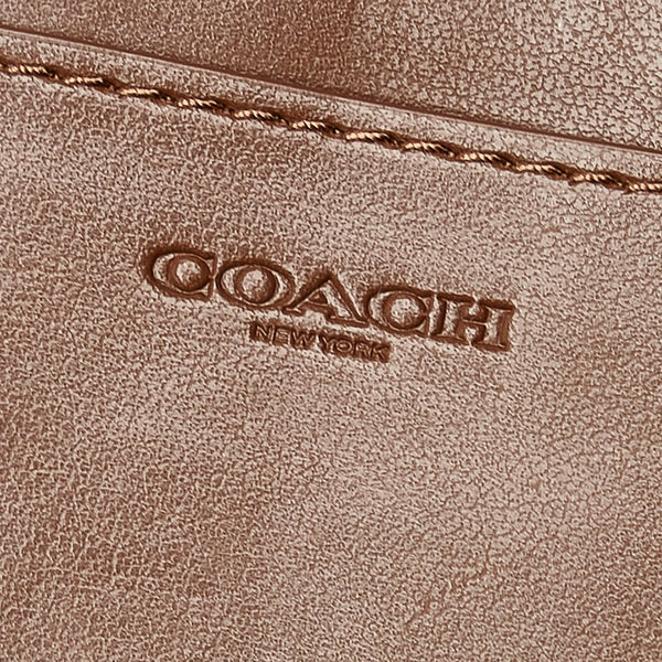 コーチ シグネチャー ラウンドファスナー 長財布 F76579 ブラウン PVC レディース COACH 【中古】