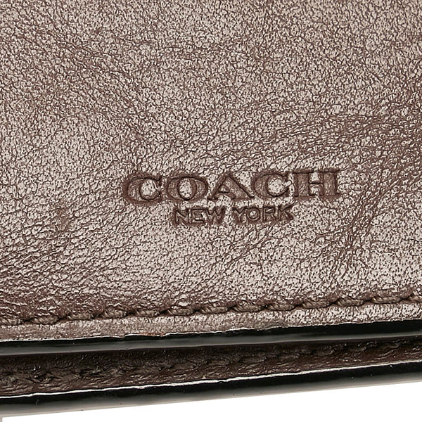 コーチ シグネチャー 長財布 F75365 ブラウン レザー メンズ COACH 【中古】