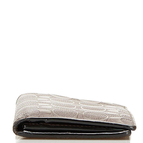 コーチ シグネチャー 長財布 F75365 ブラウン レザー メンズ COACH 【中古】