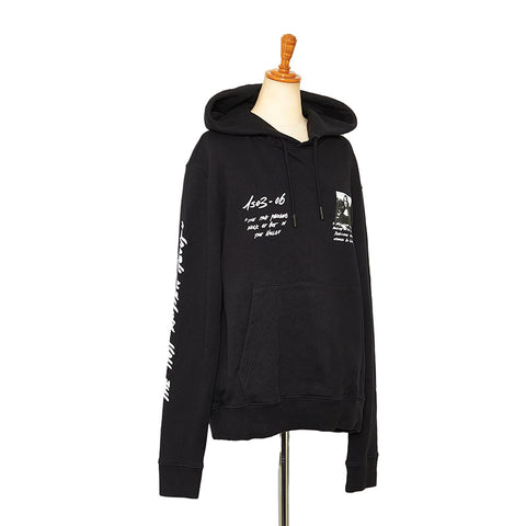 オフホワイト 19SS モナリザ パーカー ブラック コットン メンズ OFF-WHITE 【中古】