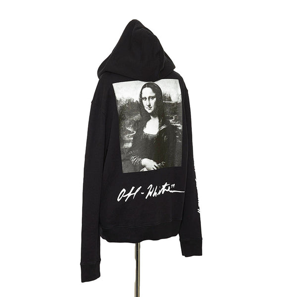 オフホワイト 19SS モナリザ パーカー ブラック コットン メンズ OFF-WHITE 【中古】