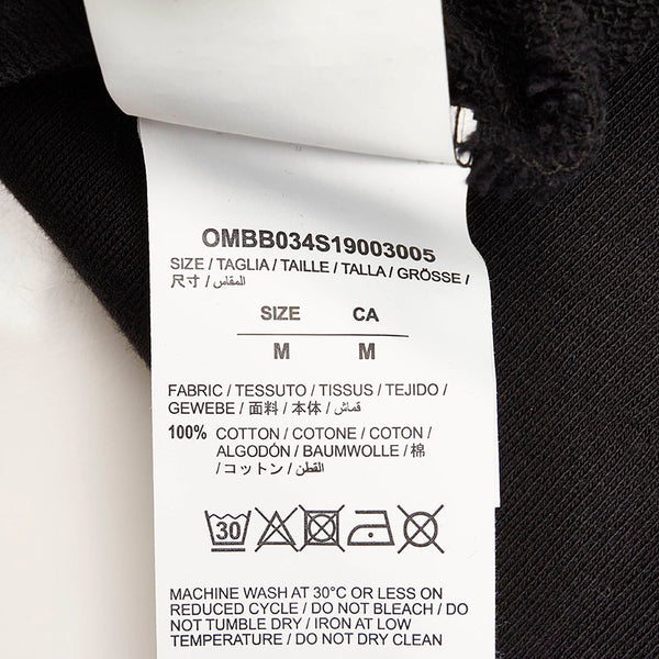 オフホワイト 19SS モナリザ パーカー ブラック コットン メンズ OFF-WHITE 【中古】