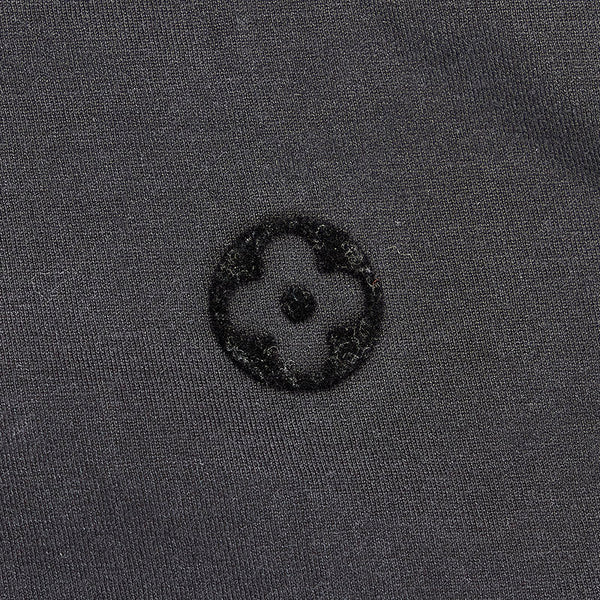 ルイ ヴィトン 長袖シャツ Tシャツ カットソー クルーネック 背面ロゴ ブラック コットン メンズ LOUIS VUITTON 【中古】
