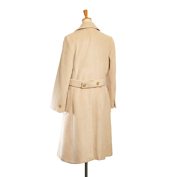 アルマーニ チェスターコート ベージュ ヴァージンウール レディース ARMANI 【中古】