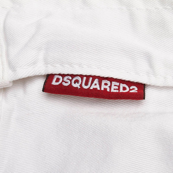 ディースクエアード ホワイトデニム パンツ S75LB0065 ホワイト コットン ポリウレタン レディース DSQUARED2 【中古】