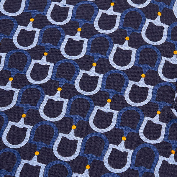 グッチ 半袖シャツ ポロシャツ ブルー コットン メンズ GUCCI 【中古】