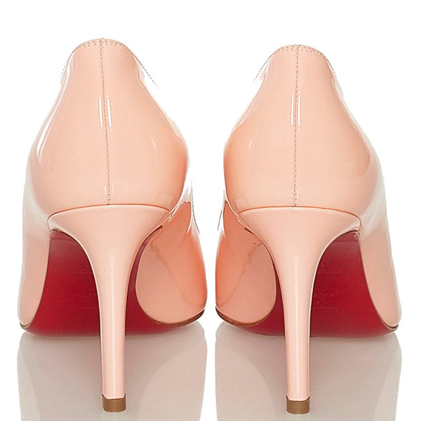 クリスチャンルブタン ヒール パンプス ピンク エナメル レディース Christian Louboutin 【中古】