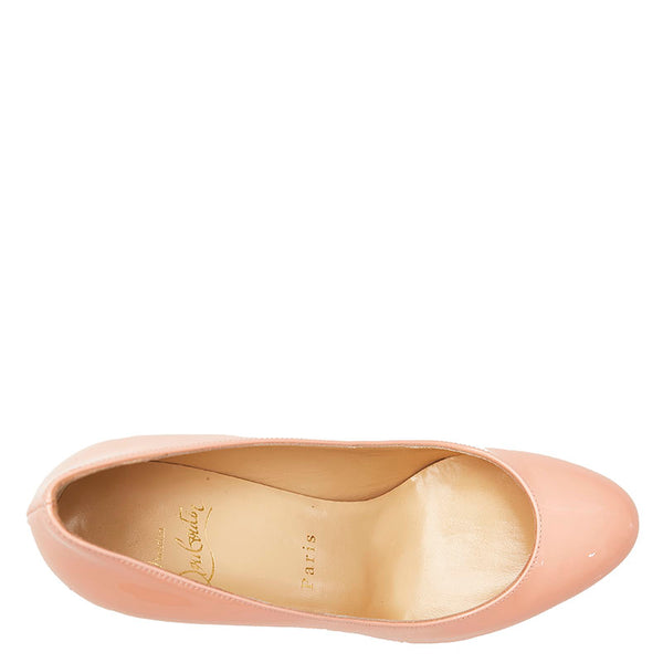 クリスチャンルブタン ヒール パンプス ピンク エナメル レディース Christian Louboutin 【中古】