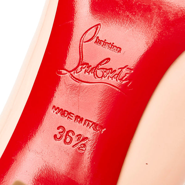 クリスチャンルブタン ヒール パンプス ピンク エナメル レディース Christian Louboutin 【中古】