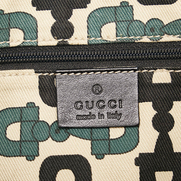 グッチ グッチシマ アビー 斜め掛け ショルダーバッグ 204940 ブラック レザー レディース GUCCI 【中古】