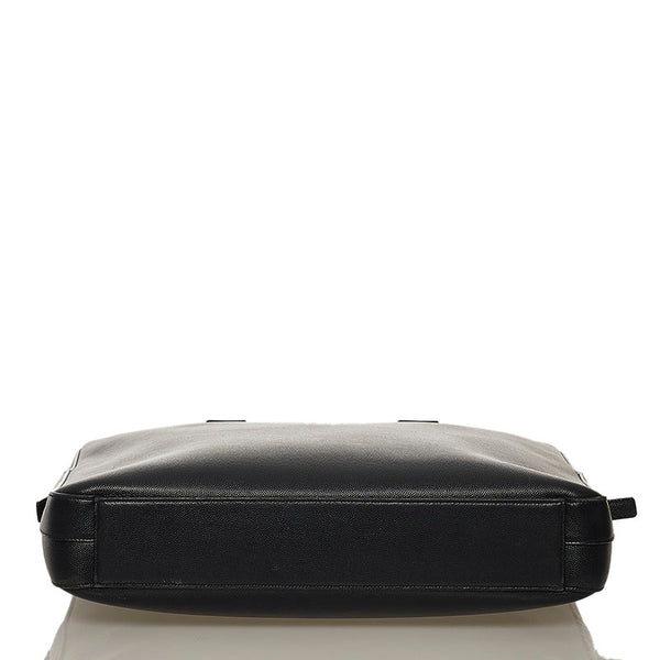 サンローラン ブリーフケース ビジネスバッグ ブラック レザー メンズ SAINT LAURENT 【中古】
