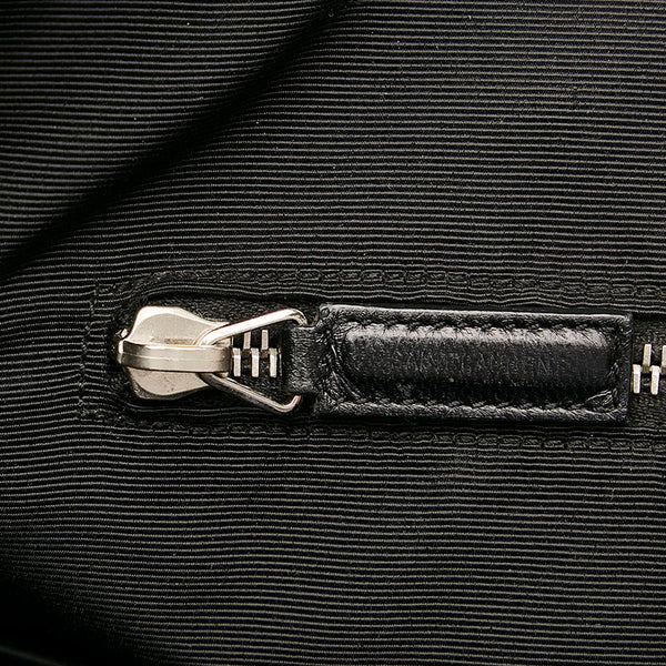 サンローラン ブリーフケース ビジネスバッグ ブラック レザー メンズ SAINT LAURENT 【中古】