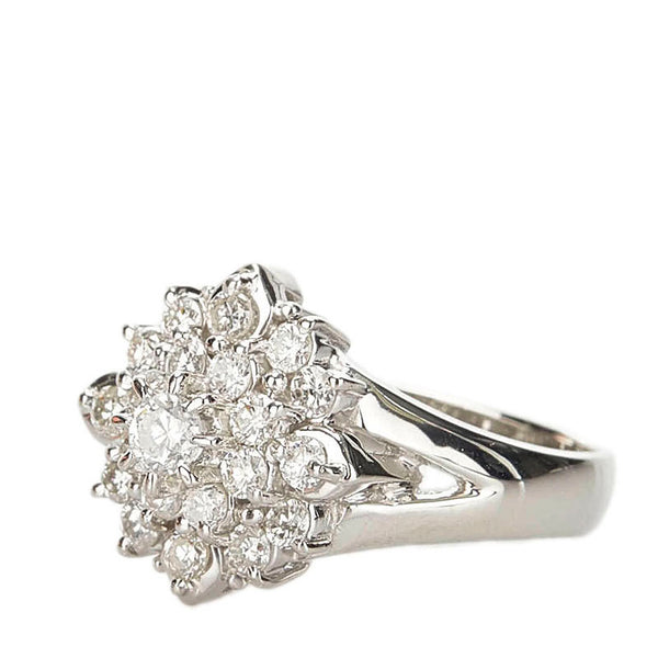 Pt900 プラチナ ダイヤ1.07ct リング 指輪 レディース 16号 【中古】