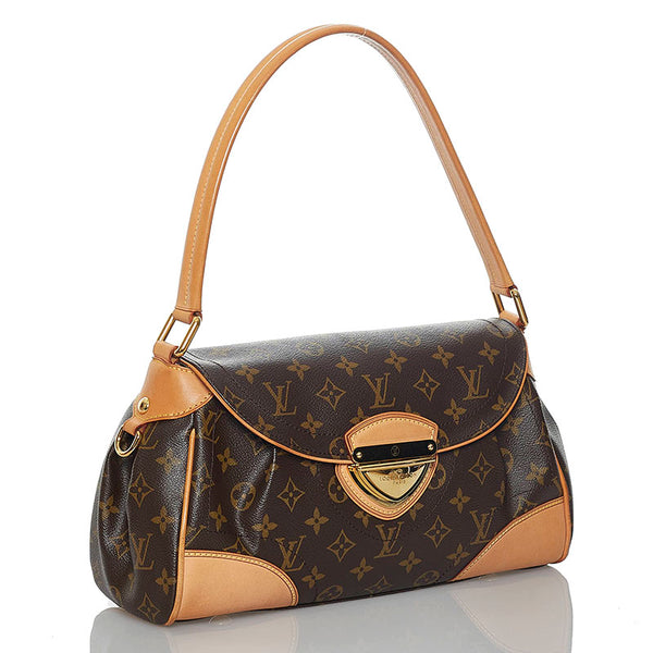 ルイ ヴィトン モノグラム ビバリー MM ショルダーバッグ M40121 ブラウン PVC レザー レディース LOUIS VUITTON 【中古】