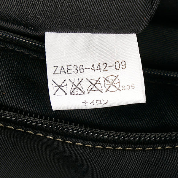 バーバリー ショルダーバッグ トートバッグ ブラック ナイロン レザー レディース BURBERRY 【中古】