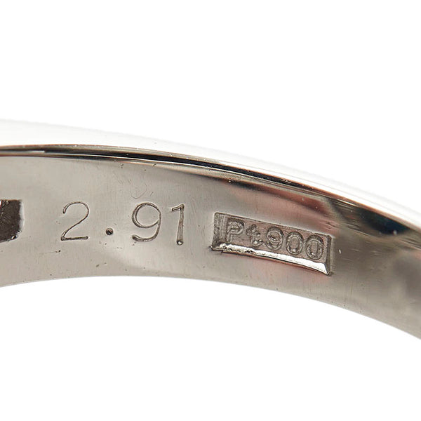 Pt900 プラチナ ブラックオパール2.91ct ダイヤ1.15ct リング 指輪 レディース 11号 【中古】